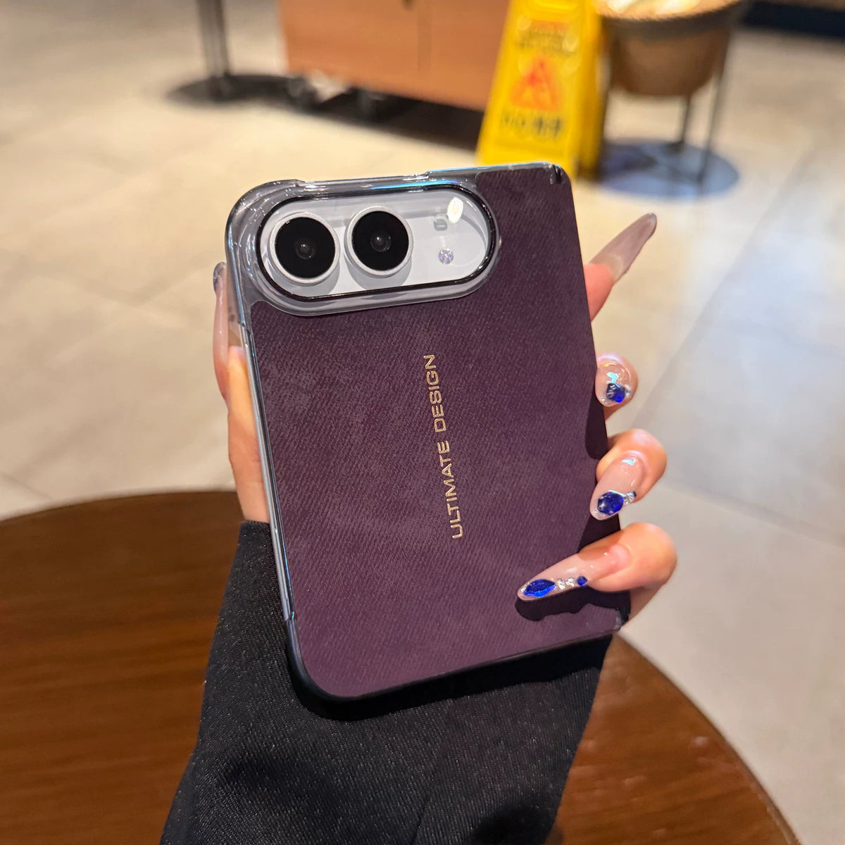 Denim Texture Case — Dark Purple original supplier view