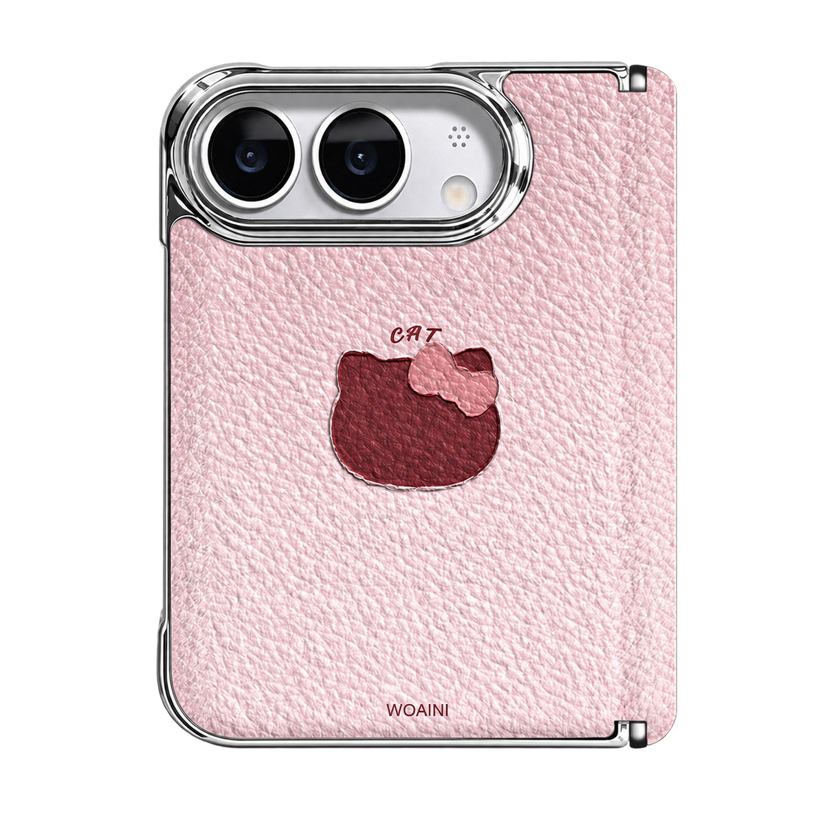 Pink Bow Cat case for iPhone Duo 鈥?supplier image with non-product content removed