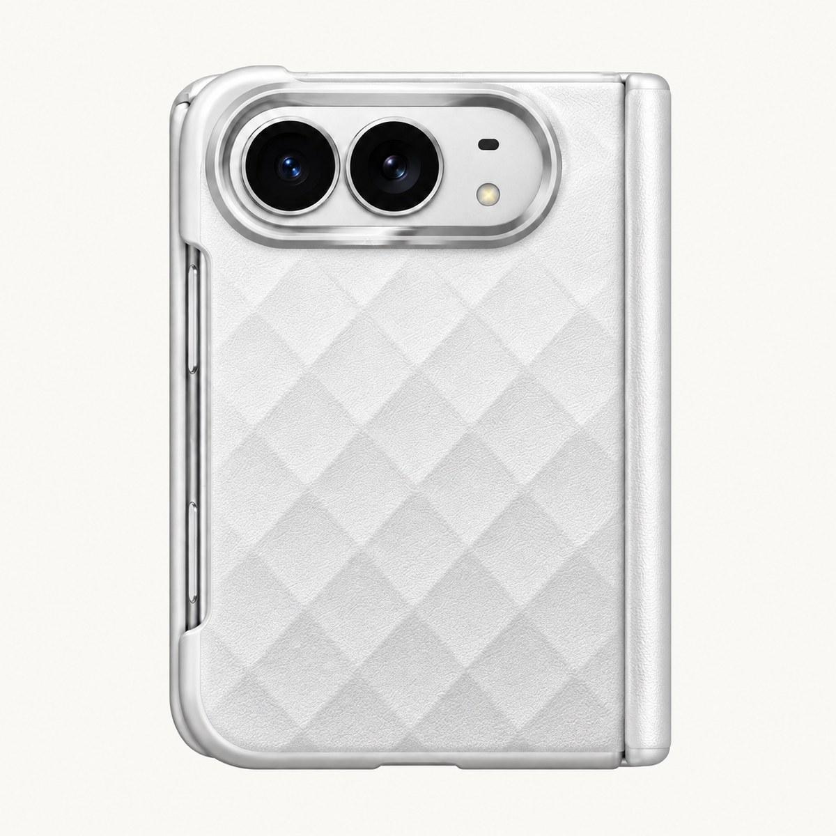Quilted Crossbody Case fitted on iPhone Duo - rear product view