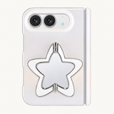 Sea Salt Star Stand Case fitted on iPhone Duo - rear product view